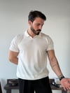 Scallini Polo Yaka Beyaz Triko 