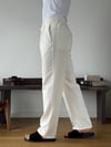 Siena 5265/27 Beyaz Keten Baggy Pantolon