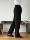 Siena 5265/27 Siyah Keten Baggy Pantolon