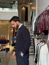 Skonder Lacivert Fermuarlı Polo Yaka Triko