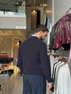 Skonder Lacivert Fermuarlı Polo Yaka Triko