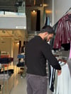 Skonder Siyah Fermuarlı Polo Yaka Triko