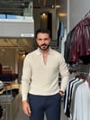 Skonder Taş Fermuarlı Polo Yaka Triko