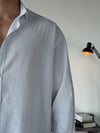 Soprano Oversize Çizgili Beyaz Gömlek