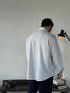 Soprano Oversize Çizgili Beyaz Gömlek