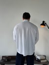 Soprano Oversize Çizgili Beyaz Gömlek