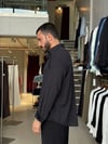 Soprano Oversize Çizgili Lacivert Gömlek
