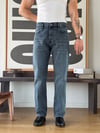 Vintal 80's Black Blue Baggy Jean