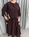 Adele Tasarım Takım Bordo Beyaz