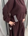 Adele Tasarım Takım Bordo Beyaz