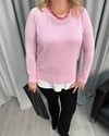 Alara İkili Kazak Pembe