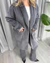 Alara Tay Tüyü Hırka Gri