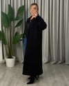 Alina Garnili Elbise Siyah Mavi