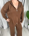 Alina Triko Takım Kahve