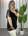 Alinda Leopar Desenli Bluz