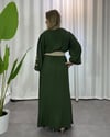Başak Nakışlı Elbise Haki