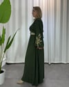 Başak Nakışlı Elbise Haki
