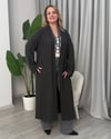 Buse Salaş Hırka Triko Füme