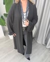 Buse Salaş Hırka Triko Füme