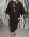 Clara Triko Takım Kahve