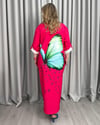 Color Tasarım Gömlek Elbise Pembe