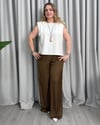 Diana İpek Saten Pantolon Kahve