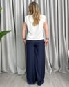 Diana İpek Saten Pantolon Lacivert