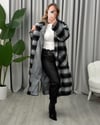Dilan Kaşe Kaban Siyah Gri
