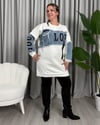 İcon Tasarım Sweatshirt Beyaz
