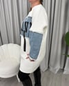 İcon Tasarım Sweatshirt Beyaz