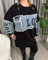 İcon Tasarım Sweatshirt Siyah