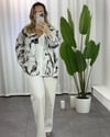 Krep Kumaş Oversize Gömlek Gri