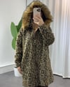 Kürk Deteylı Leopar Kaban