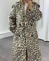 Leopar Desenli Palto