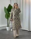 Leopar Desenli Palto