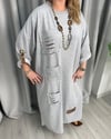 Leyli Tasarım Elbise Gri