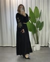 Lina Nakışlı Elbise Siyah