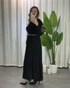 Lina Nakışlı Elbise Siyah