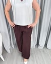 Lora Pantolon Bordo