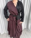 Maria Tasarım Takım Bordo Siyah