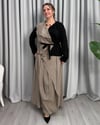 Maria Tasarım Takım Vizon Siyah