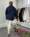 Melina Oversize Gömlek Lacivert