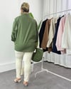Melina Oversize Gömlek Yeşil