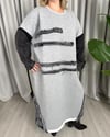Melinda Tasarım Elbise Gri