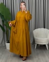 Melis Basic Elbise Hardal
