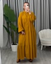 Melis Basic Elbise Hardal