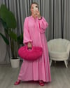 Melis Basic Elbise Pembe