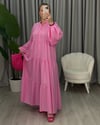Melis Basic Elbise Pembe