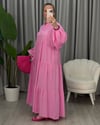 Melis Basic Elbise Pembe