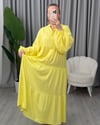Melis Basic Elbise Sarı
